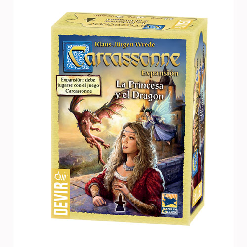 CARCASSONNE LA PRINCESA Y EL DRAGÓN JUEGO DE MESA DEVIR JUEGA SHOP EXPANSIÓN ESPAÑOL